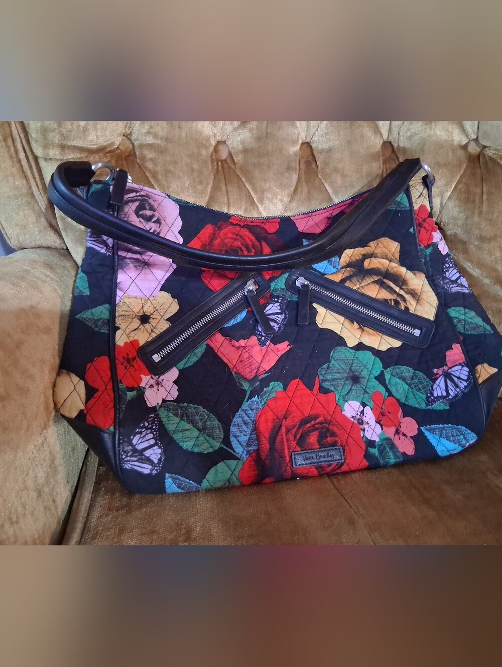 Vera Bradley Havana  Floral Quilted Shoulder Bag in Multicolor